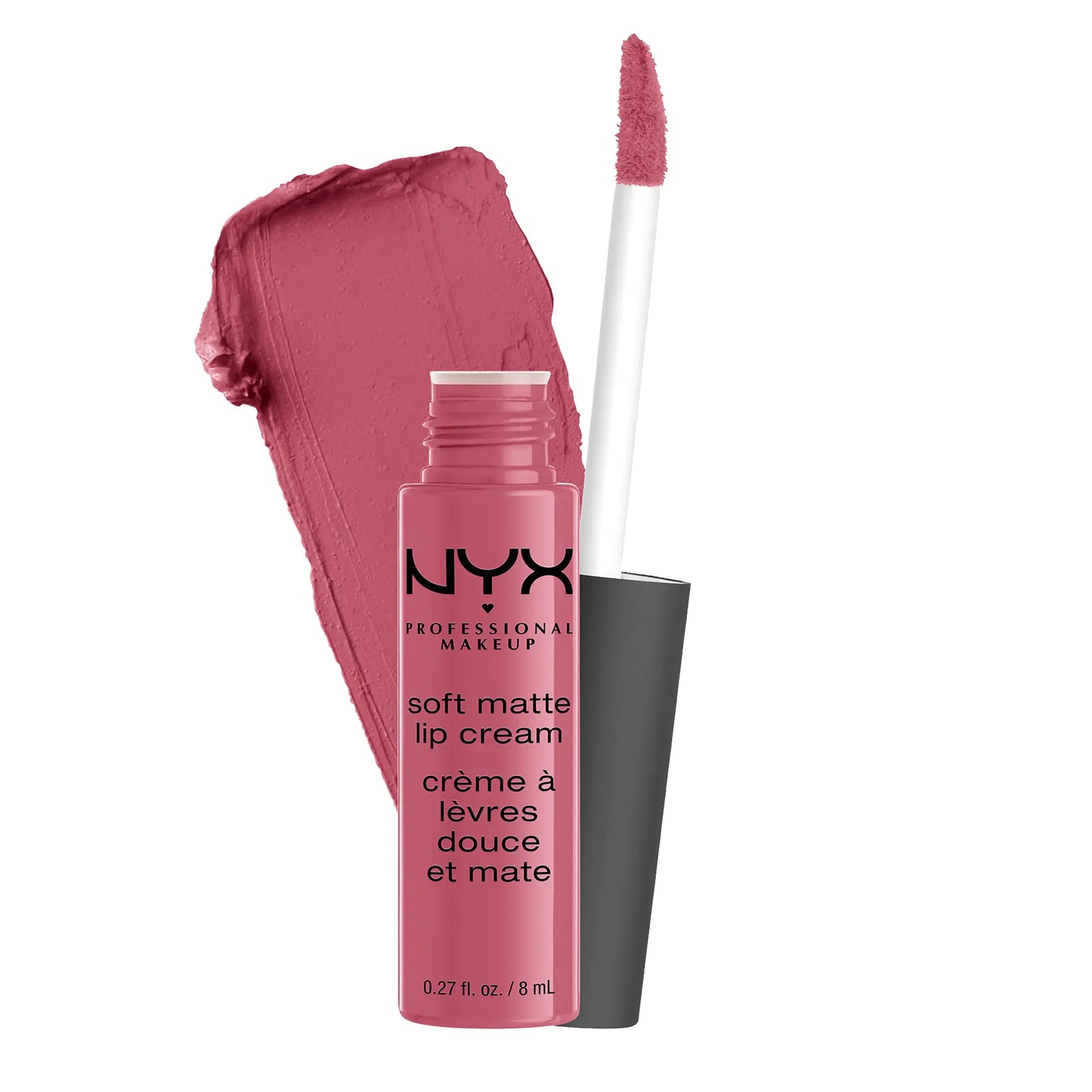 NYX PROFESSIONAL MAKEUP Soft Matte Lip Cream, Lightweight Liquid Lipstick - Montreal (Mauvey Pink) 0.27 Fl Oz (Pack of 1)